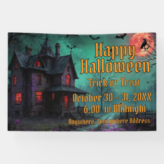 Bannière sur le thème de la maison hantée