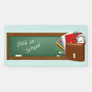 Bannière tendance de rentrée scolaire