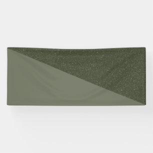 Bannière Texturée Verte Mousse Diagonale