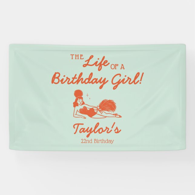 Bannière Une Vie de Fille d'Anniversaire (Horizontal)