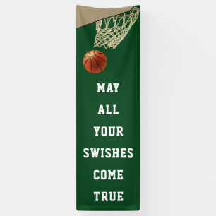 Bannière verte de l'équipe de basket-ball