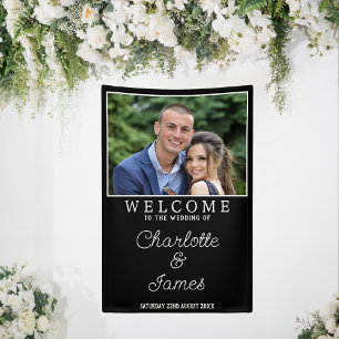 Bannière verticale mariage Affiche de bienvenue Co