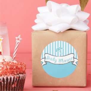 Bannière Vintage Bébé Garçon Douche Sticker