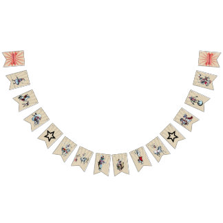 Bannière vintage de partie de cirque