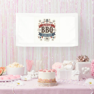 Bannière vintage du 4 juillet – Décoration de fête