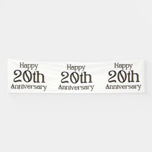 Bannière vinyle 2,5x10 pour les 20 ans