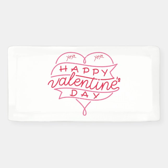 Bannière vinyle 2x1 Joyeuse Saint-Valentin (Horizontal)
