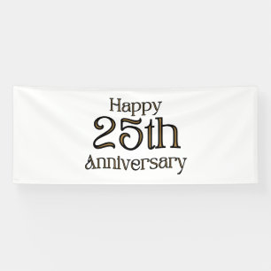 Bannière vinyle 4x10 pour 25e anniversaire