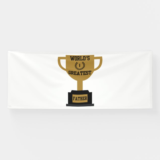 Bannière vinyle 4x10 pour la fête des pères la plu (Horizontal)