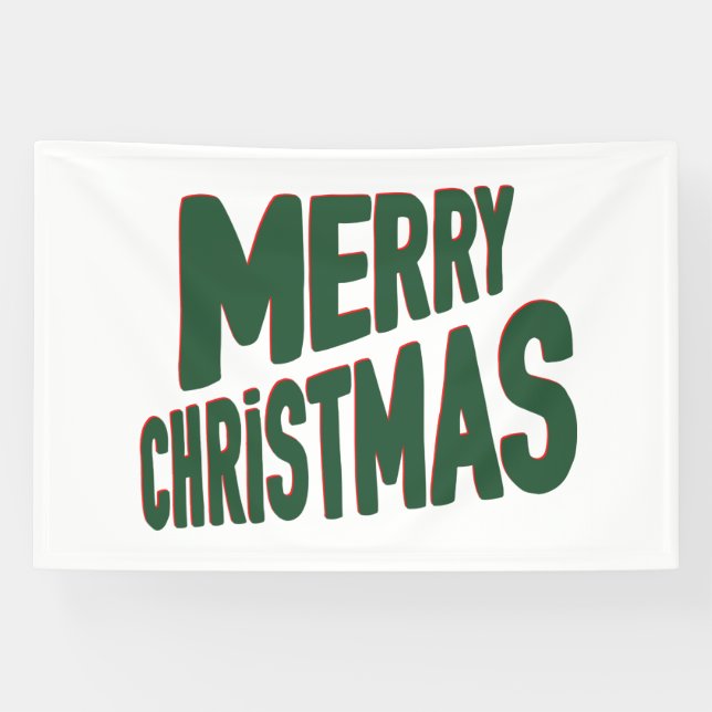Bannière vinyle 4x6 Joyeux Noël (Horizontal)