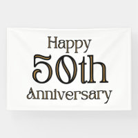 Bannière vinyle 4x6 pour 50e anniversaire