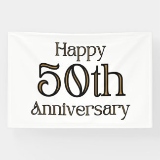 Bannière vinyle 4x6 pour 50e anniversaire