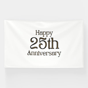 Bannière vinyle 6x10 pour 25e anniversaire