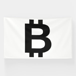 Bannière vinyle Bitcoin B Gras 6x10