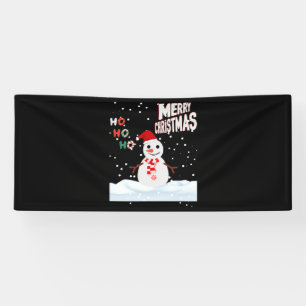 Bannière vinyle Noël Bonhomme de neige 2.5x6