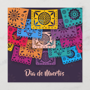 Bannières colorées Dia de Muertos Invitation de g