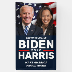 Bannières de campagne personnalisées Biden Harris 