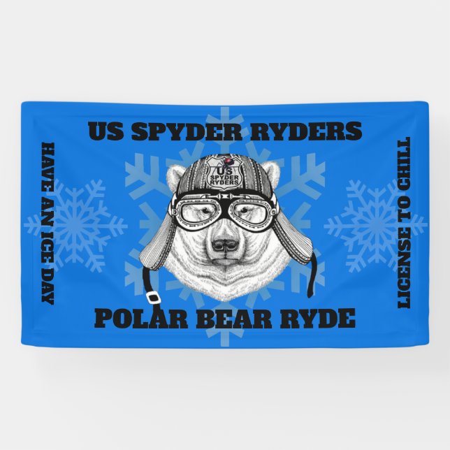 Bannières de conduite d'ours polaire de SPYDER RYD (Horizontal)