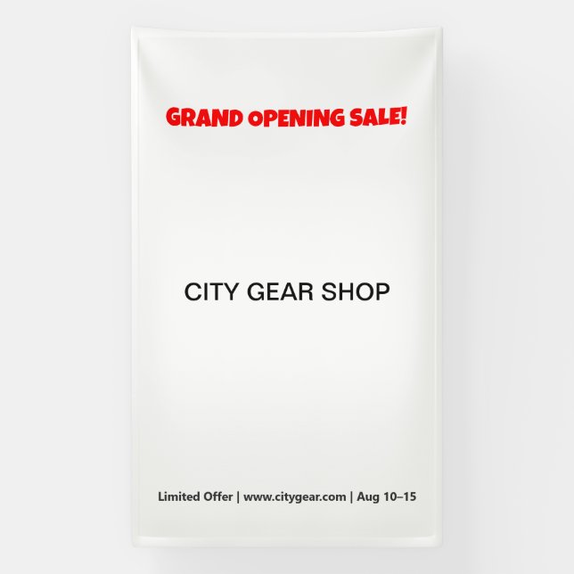 Bannières en vinyle extérieur | Signes personnalis (Verticale)