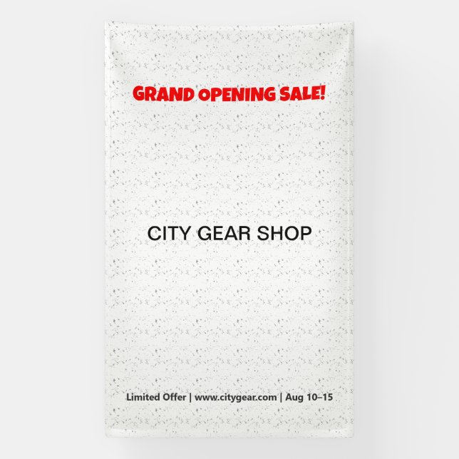 Bannières et panneaux de vinyle personnalisés | Év (Verticale)