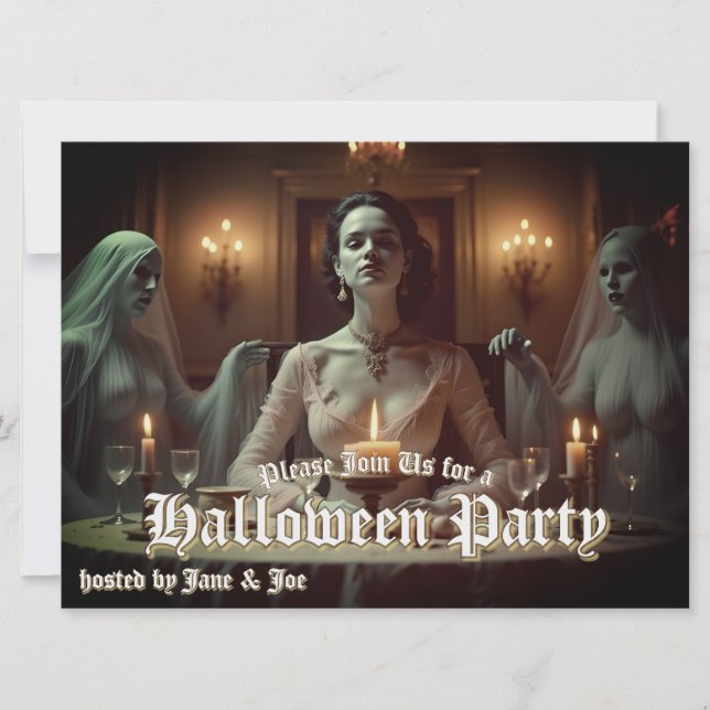 Banquet gothique d'Halloween à la lumière des boug (Devant)