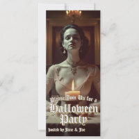 Banquet gothique d'Halloween à la lumière des boug