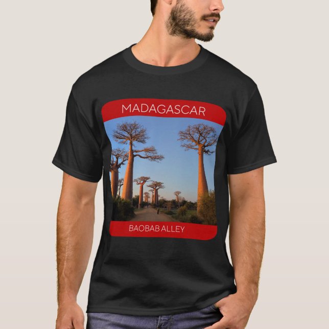Baobab Alley, Madagascar Travel T-Shirt (Devant)