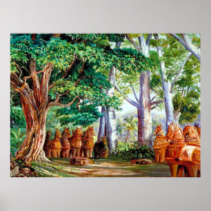 Baobab Trees And A Large Tamarind Tree_GC Poster