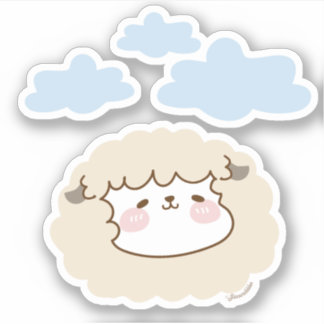 Baobao the Sheep - Cute Die stickers coupe
