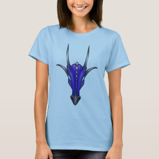 Baphomet Draconis - T-shirt bleu de dragon