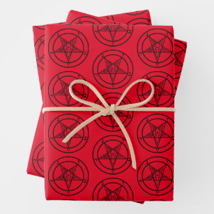 Baphomet Pentagramme Papier Satanique
