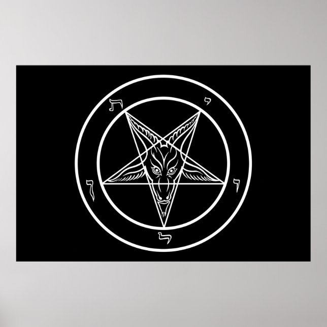 Baphomet Poster Énorme 60" de large (Devant)