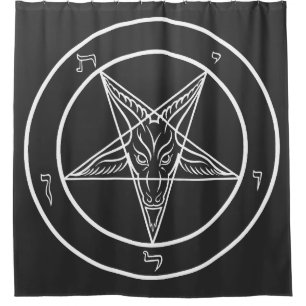 Baphomet Sigil CoS 6' Rideau de chambre rituelle o