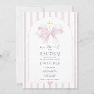 Baptême & 2e Invitation d'anniversaire, Conception