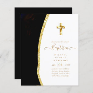 Baptême BUDGÉTAIRE Christening Communion INVITATIO