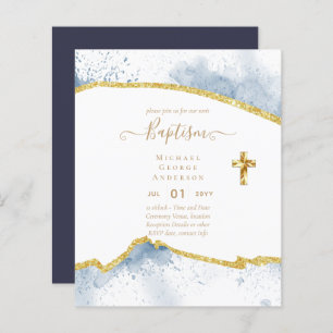 Baptême BUDGÉTAIRE Christening Communion INVITATIO