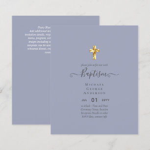 Baptême BUDGÉTAIRE Christening Communion INVITATIO