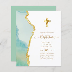 Baptême BUDGÉTAIRE Christening Communion INVITATIO