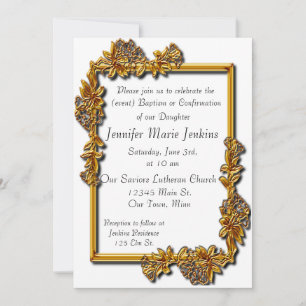 Baptême, Confirmation Célébration Invitation