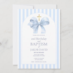 Baptême de Bleu et invitation de 2e anniversaire