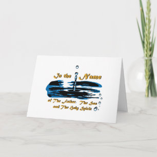 Baptême de père, de fils, et de carte de