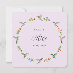 Baptême des colibris d'Anna