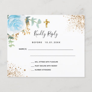 Baptême d'eucalyptus bleu Budget RSVP