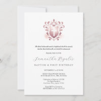 Baptême et premières invitations d'anniversaire Du