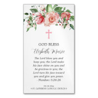 Baptême floral rose pour les filles Magnet Party F