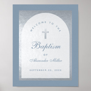 Baptême garçon Arche Arche Dusty Affiche de bienve