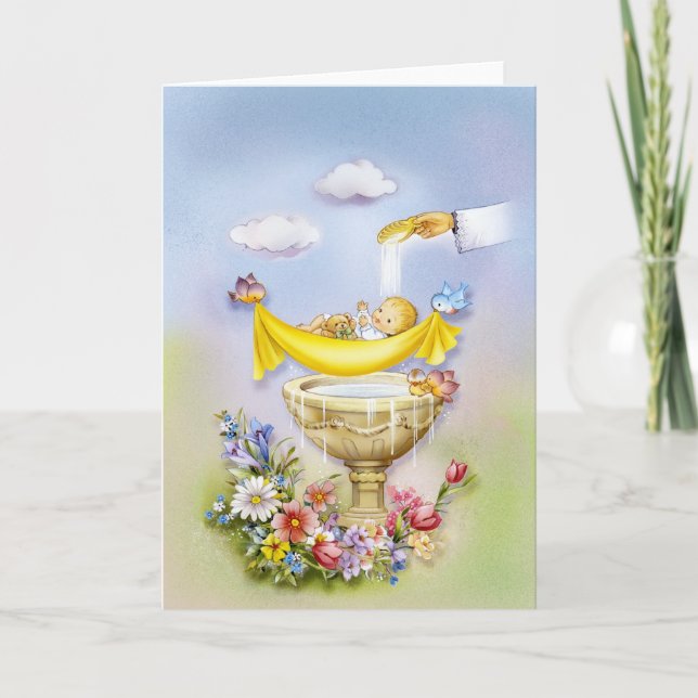 Baptême, invitation de baptême (Devant)