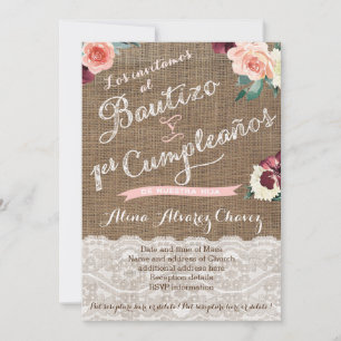 Baptême latino et premières cartes d'anniversaire