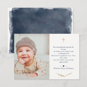 Baptême Photo Merci Marine Carte Bleue