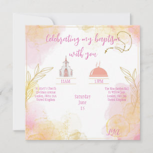 Baptism or Communion invitation 